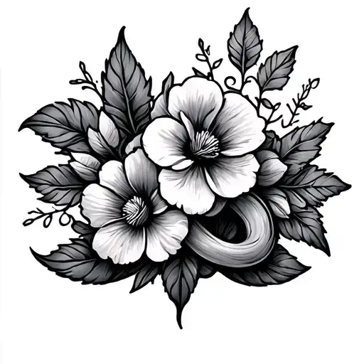 Witches Knot With Flowers