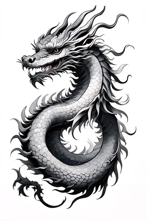 Long Chinese Dragon