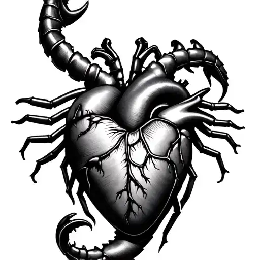Scorpio Sign In A Beating Heart
