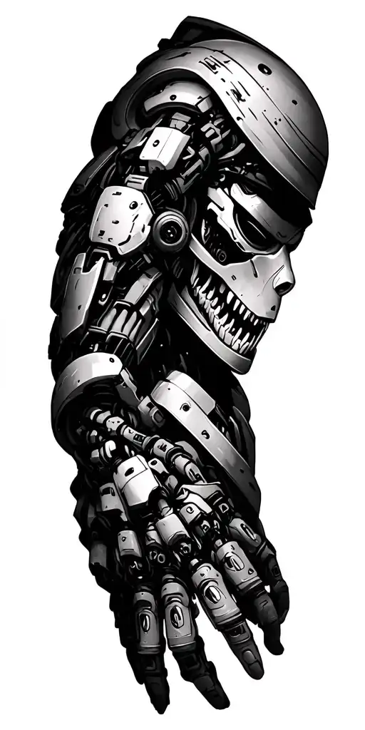 Japanese And Robotic Arm Sleeve