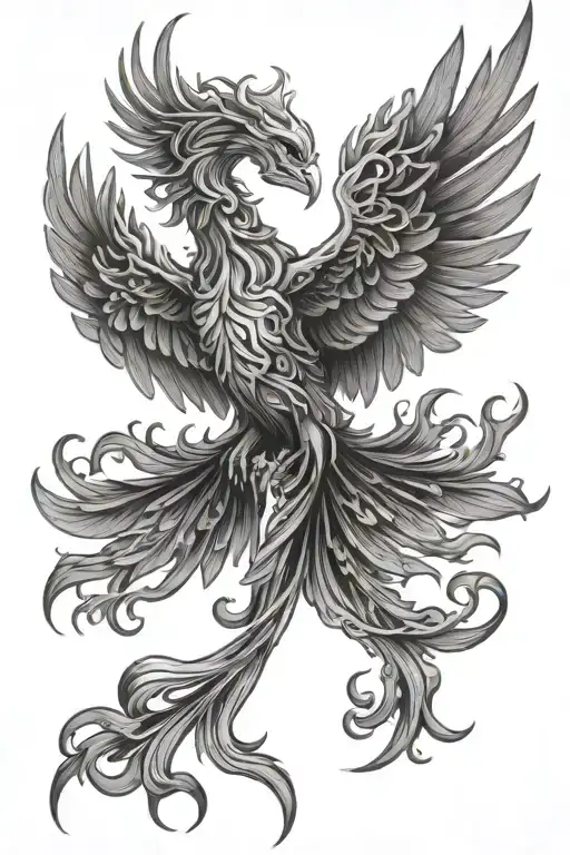 Phoenix Rising From The Ashes Transforming