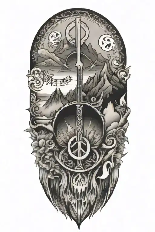 Music Peace Mountain Inspired