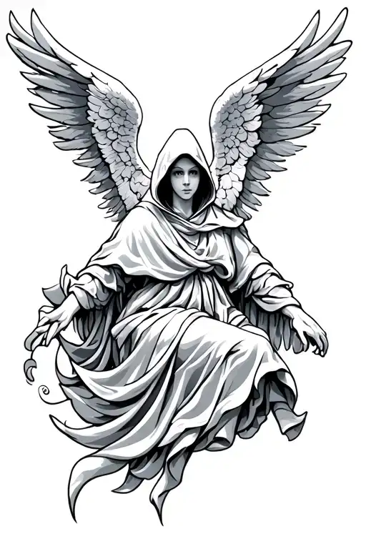 Guardian Angel Hooded Figure