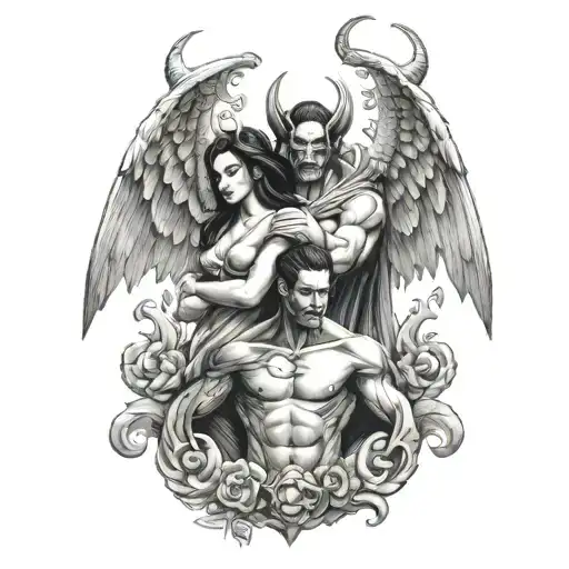 Devil And Angel Shoulders
