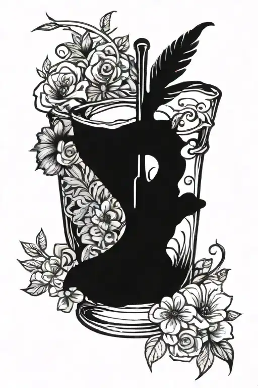 Whiskey Glass Peace And Music Inspired Design