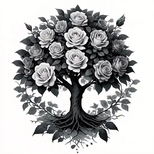 Mangku Family Tree With Roses