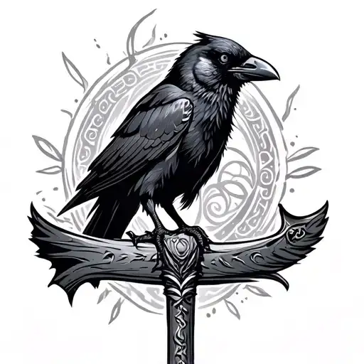 Mace With A Crow On It