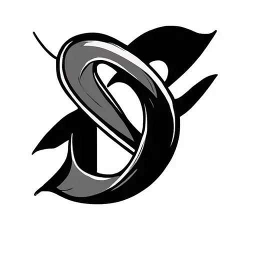 Letter D Infinity Symbol