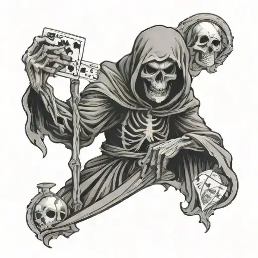 Grim Reaper Playing Cards