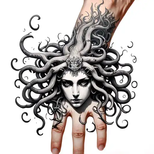 Medusa On The Hand