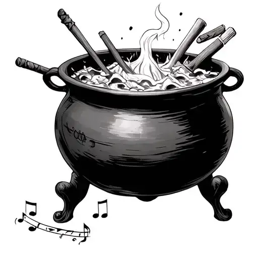 Harry Potter Mixing Music In Cauldron