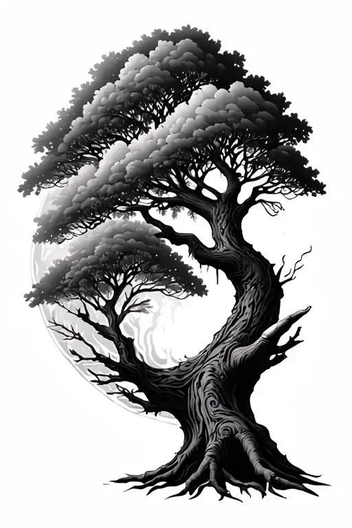 Tree Of Life With A Hint Of Death Holding