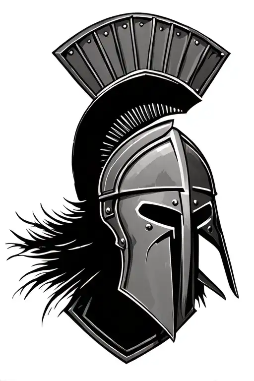 Spartan Helmet Shield Staring