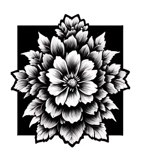 Spine Tattoo Neda Symbol With Flowers Symbolizing