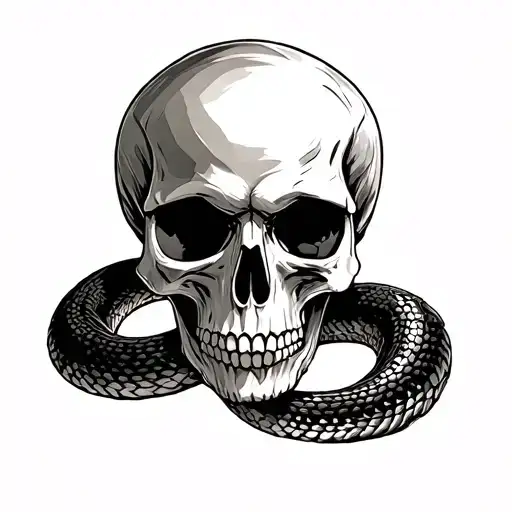 Skull And Snake
