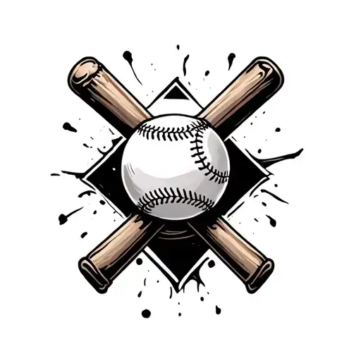 Grandpa And Baseball And Crosses Horizontally A Scar