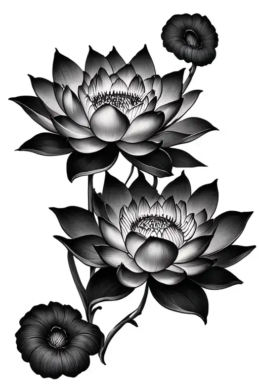 Twin Lotus Flower