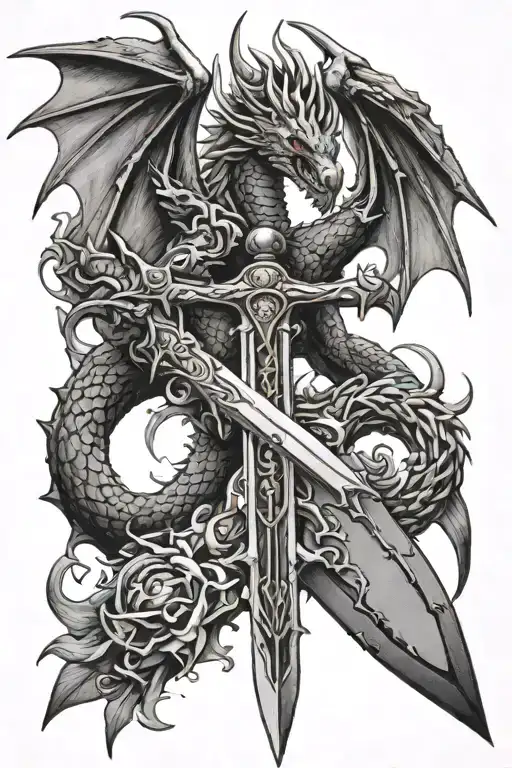 Dragon Wings Crown Sword