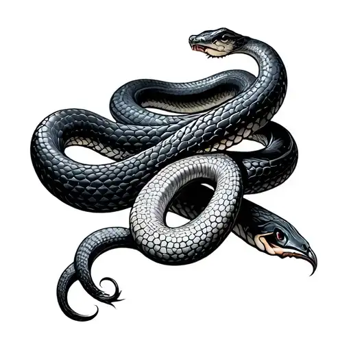 2001 In Shape Of Snake Wrapped