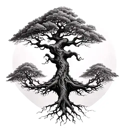 Poison Tree And Bozai Tree Connected By Their Roots