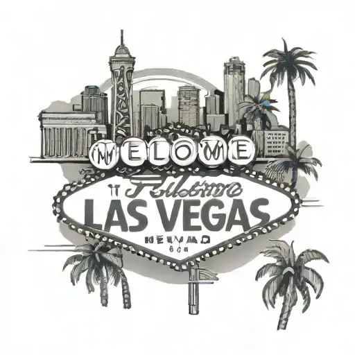 Welcome To Las Vegas Sign New York City Skyline Golden Gate Bridge Sunset