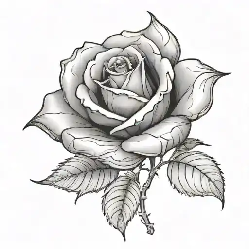 Rose Growing From A Pile Of Ash