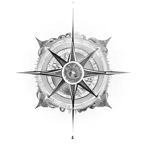 A Celestial Compass Guiding The Path Of Love And Zen