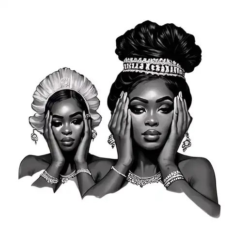 African Queen Hear No Evil See No Evil Speak No Evil