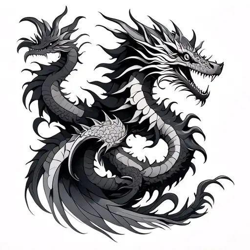 Dragon Around Upper Arm Sleeve