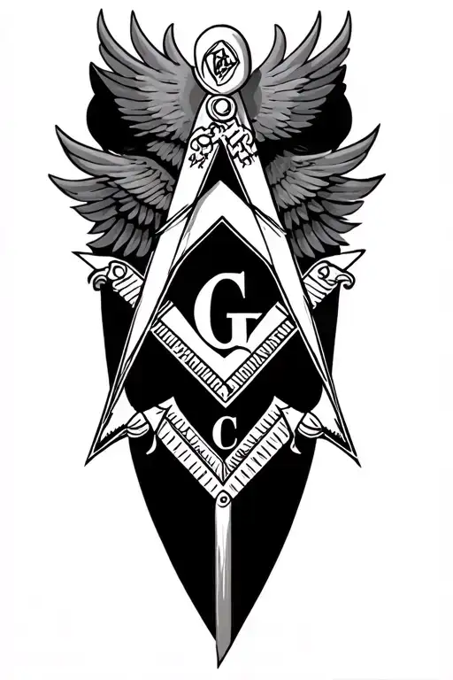 Oklahoma And Masonic Square And Compass