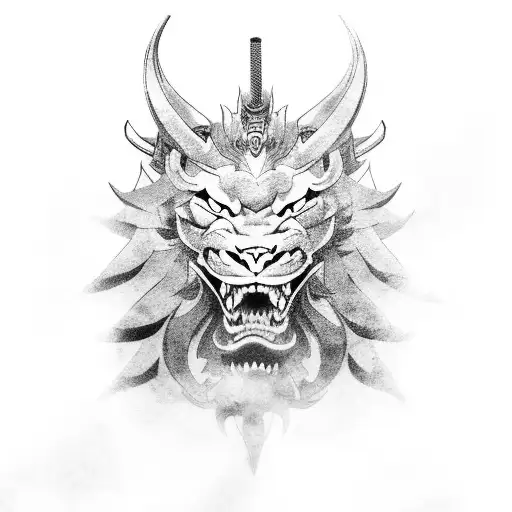 Samurai Dragon Lion