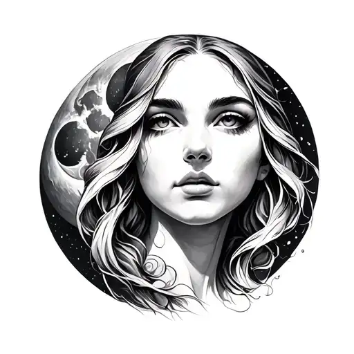 Moon Female Face