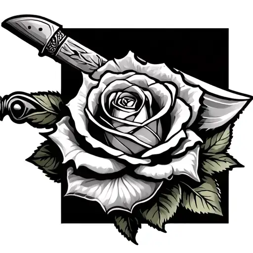 Rose And Knife