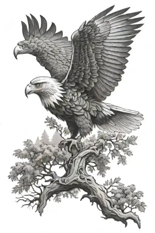 Forest And Eagle