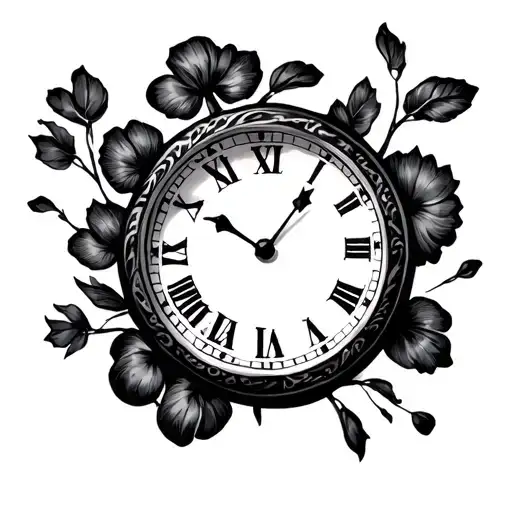 Clock Baby Foot Print Date