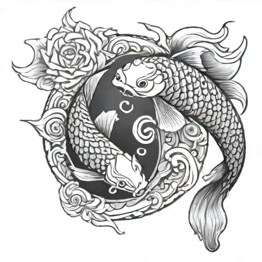 Koi Fish Yin Yang
