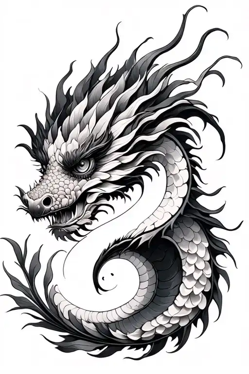Ying Yang Daisy Dragon