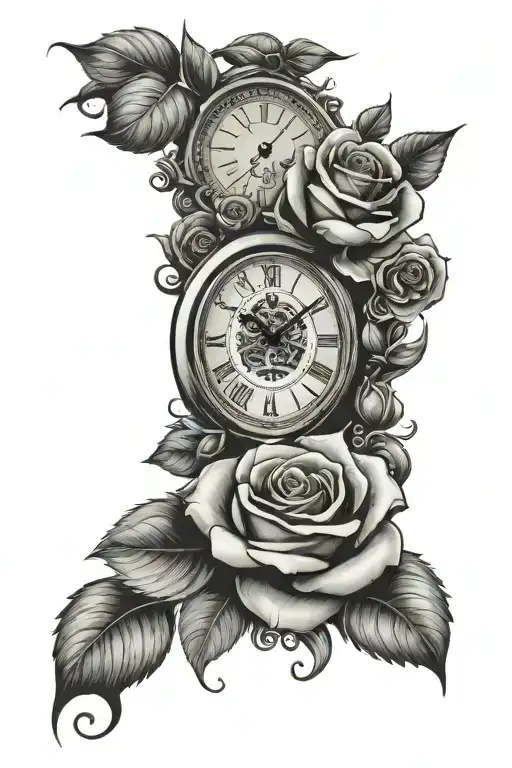 Rose Clock Face Get Rich Or Die Trying