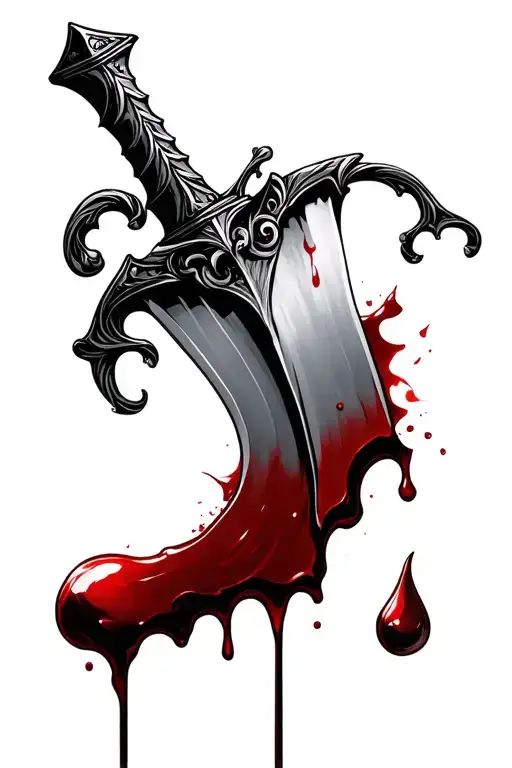 Dagger Dripping Blood