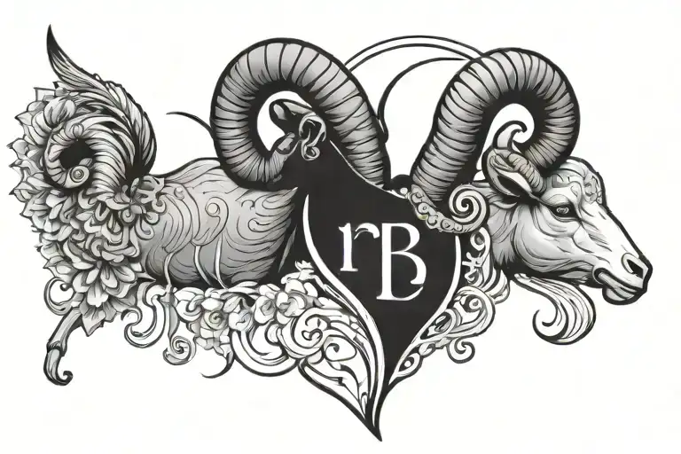 Aries And Cancer Zodiac Sign With Eternal Love Symbol With Children's Names Incorporated