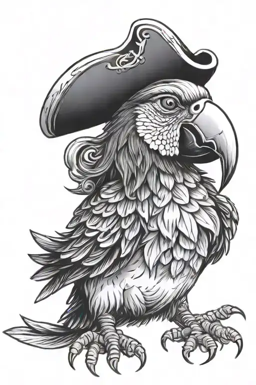 Pirate Parrot Sitting