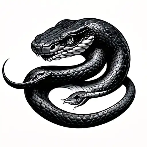 Snake That Serves The Hand