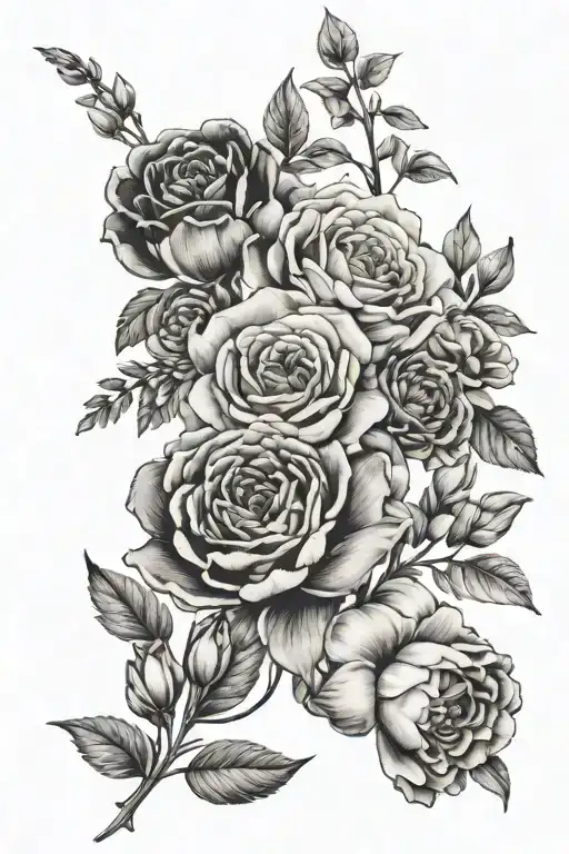 Birth Flower Bouquet