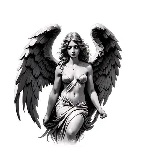 Angel Wings Intertwined