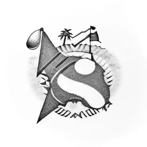 A Golf Course With A Punk Rock Band Playing On It