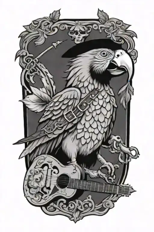 Parrot Pirate Guitar