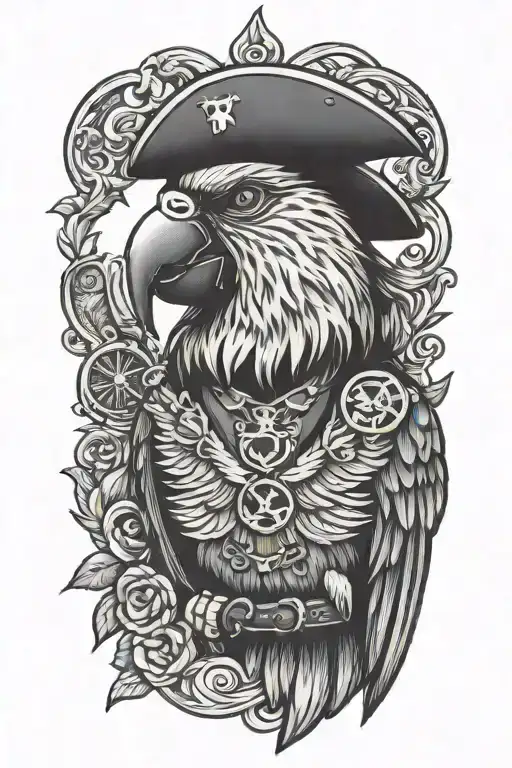 Parrot Pirate Sailor Jerry Garcia