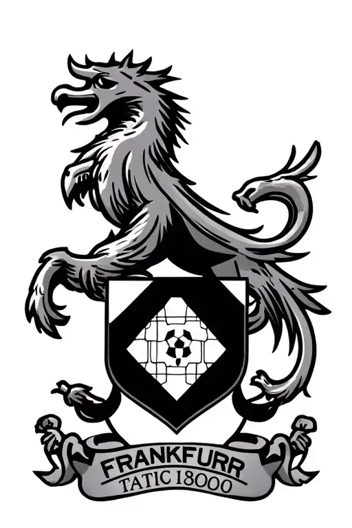 Football Mixed Frankfurt Coat Of Arms 1980