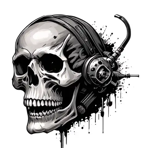 Skull Hacker Face Made