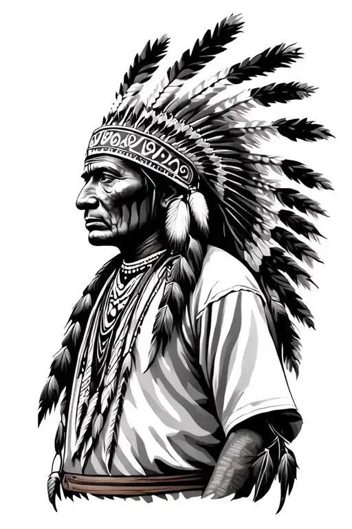 Native Indian Walking